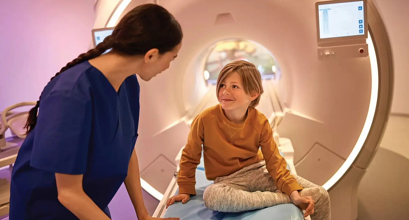Philips offers specialized MRI solutions for children that are designed to reduce anxiety.