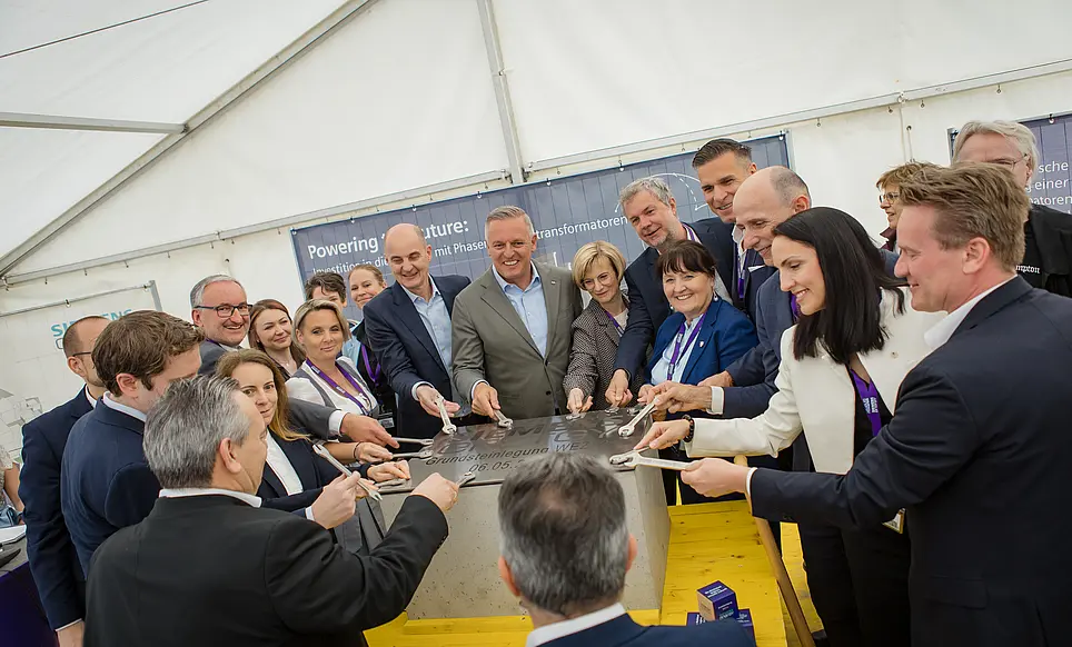 Groundbreaking ceremony at Siemens Energy in Weiz.