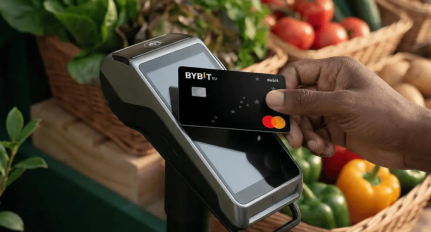 The Bybit Card is a prepaid Mastercard linked to your Bybit account. It automatically converts cryptocurrency into the local currency when you make payments.